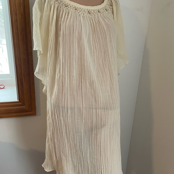 28” PTP 🌺 Perfection 🌺 vintage dress swim cover nightie so feminine plus !! - Picture 8 of 8